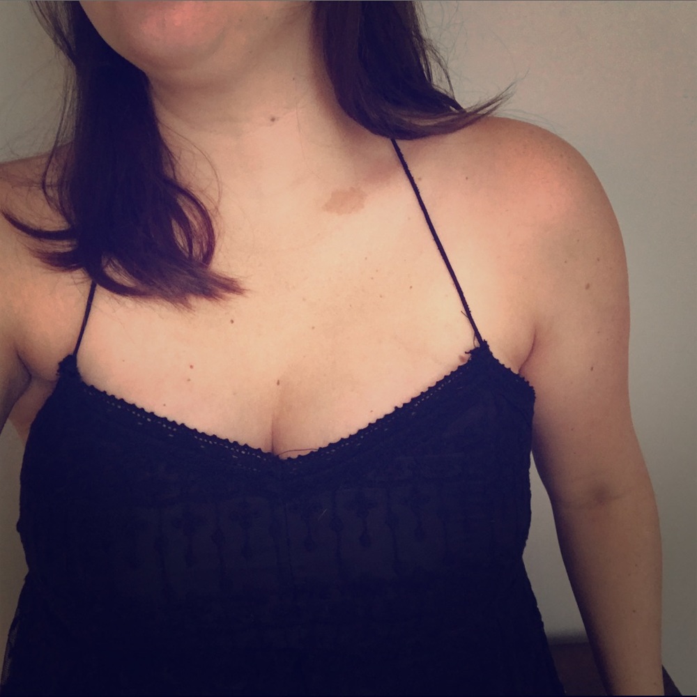 On the Road black strappy lingerie like dress